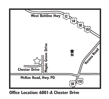 Map to Rental Office